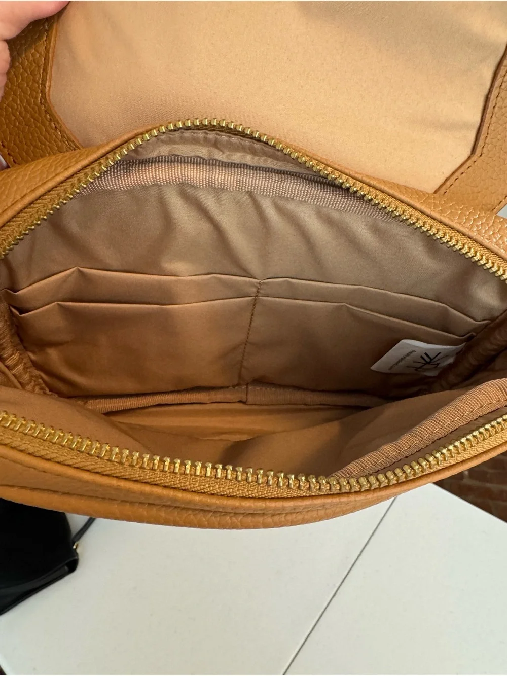 Freshly Picked Classic Fanny Pack bum bag Park Sling bag In Toffee brown diaper